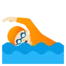 Person Swimming: Light Skin Tone Emoji 🏊🏻 image - Google Noto Color style
