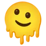 Melting Face Emoji 🫠 image - Google Noto Color style