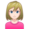 Woman: Light Skin Tone Emoji 👩🏻 image - Emojidex style