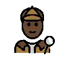 Detective: Dark Skin Tone Emoji 🕵🏿 image - OpenMoji style