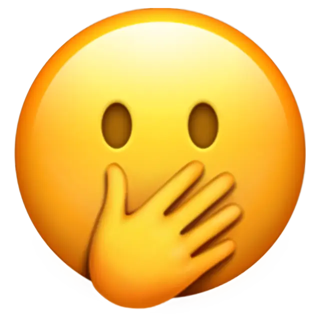 Face With Open Eyes And Hand Over Mouth