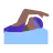 Woman Swimming: Medium-Dark Skin Tone