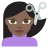 Person Getting Haircut: Dark Skin Tone