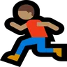 Person Running: Medium Skin Tone Emoji 🏃🏽 image - Microsoft Windows 10 Segoe UI Emoji style