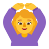 Woman Gesturing Ok Emoji 🙆‍♀️ image - Microsoft Classic 2D style