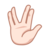 Vulcan Salute: Light Skin Tone