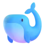 Whale Emoji 🐋 image - Microsoft 3D Fluent style
