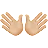 Open Hands: Medium-Light Skin Tone