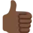 Thumbs Up: Dark Skin Tone