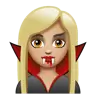 Woman Vampire: Medium-Light Skin Tone Emoji 🧛🏼‍♀️ image - WhatsApp style
