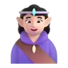 Woman Elf: Light Skin Tone Emoji 🧝🏻‍♀️ image - Microsoft 3D Fluent style