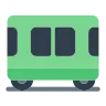 Eisenbahnwagen Emoji 🚃 image - Tossface style