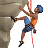 Man Climbing: Medium Skin Tone