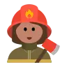 Woman Firefighter: Medium Skin Tone Emoji 👩🏽‍🚒 image - Tossface style