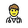 Man Health Worker Emoji 👨‍⚕️ image - OpenMoji style