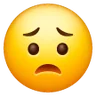 Visage inquiet Emoji 😟 image - Samsung style