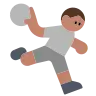 Person Playing Handball: Medium Skin Tone Emoji 🤾🏽 image - Tossface style
