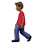 Man Walking: Medium-Dark Skin Tone