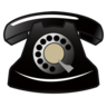 Emoji Fekete telefon ☎ image - Emojidex style