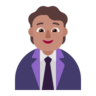 Office Worker: Medium Skin Tone Emoji 🧑🏽‍💼 image - Microsoft Classic 2D style