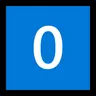 Keycap: 0 Emoji 0️⃣ image - Microsoft Windows 10 Segoe UI Emoji style