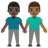 Men Holding Hands: Medium-Dark Skin Tone, Dark Skin Tone