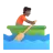 Person Rowing Boat: Medium-Dark Skin Tone