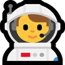 Man Astronaut Emoji 👨‍🚀 image - Microsoft Windows 10 Segoe UI Emoji style