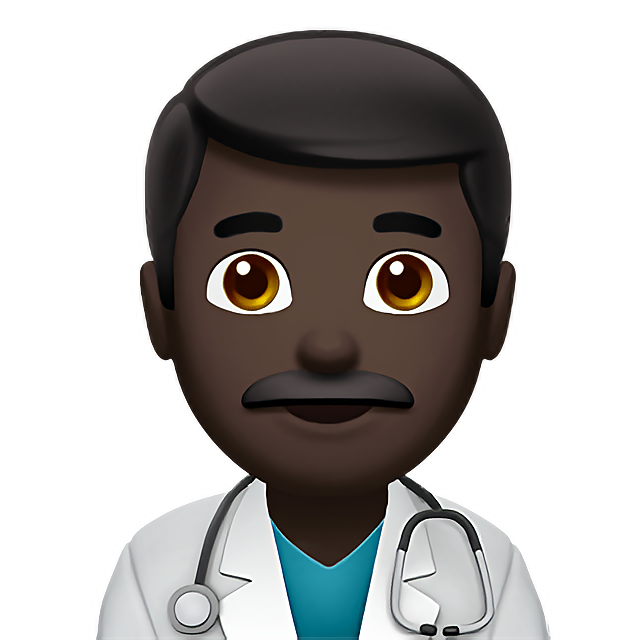 Man Health Worker: Dark Skin Tone