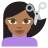 Person Getting Haircut: Medium-Dark Skin Tone