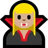 Woman Vampire: Medium-Light Skin Tone Emoji 🧛🏼‍♀️ image - Microsoft Windows 10 Segoe UI Emoji style