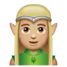 Man Elf: Medium-Light Skin Tone Emoji 🧝🏼‍♂️ image - WhatsApp style