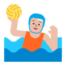Person Playing Water Polo: Medium-Light Skin Tone Emoji 🤽🏼 image - Microsoft Classic 2D style