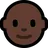 Man: Dark Skin Tone, Bald