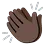 Clapping Hands: Dark Skin Tone