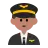 Man Pilot: Medium Skin Tone