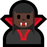 Woman Vampire: Dark Skin Tone Emoji 🧛🏿‍♀️ image - Microsoft Windows 10 Segoe UI Emoji style