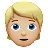 Person: Medium-Light Skin Tone, Blond Hair