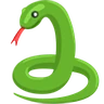 Serpent Emoji 🐍 image - Facebook Messenger (2016) style