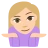 Person Shrugging: Medium-Light Skin Tone