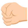 Left-Facing Fist: Medium-Light Skin Tone Emoji 🤛🏼 image - EmojiTwo style