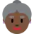 Old Woman: Dark Skin Tone