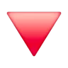 Red Triangle Pointed Down Emoji 🔻 image - Samsung style