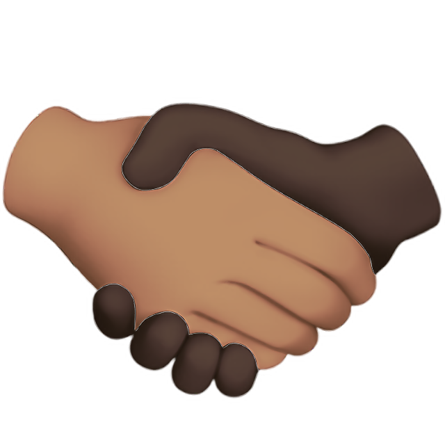 Handshake: Medium Skin Tone, Dark Skin Tone