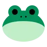Frog Emoji 🐸 image - Tossface style