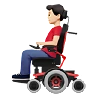 Man In Motorized Wheelchair: Light Skin Tone Emoji 👨🏻‍🦼 image - Apple style