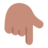 Backhand Index Pointing Down: Medium Skin Tone