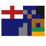 Flag: South Georgia & South Sandwich Islands Emoji 🇬🇸 image - SerenityOS style