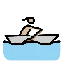 Woman Rowing Boat: Medium-Light Skin Tone Emoji 🚣🏼‍♀️ image - OpenMoji style