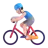 Man Biking: Light Skin Tone
